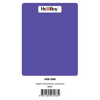 HERBOY FON KARTONU 35X50 NO:25 MOR 100 LÜ HRB-3066