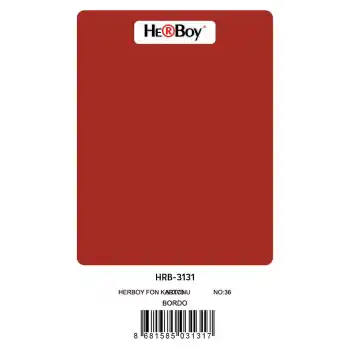 HERBOY FON KARTONU 50X70 BORDO NO:36 160 GR 100 LÜ HRB-3131