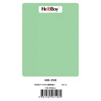 Herboy Fon Kartonu 50x70 Fıstık Yeşil No:13 160 Gr 100 Lü Hrb-3108