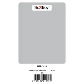 Herboy Fon Kartonu 50x70 Gri No:21 160 Gr 100 Lü Hrb-3116