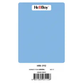 HERBOY FON KARTONU 50X70 HAVAİ MAVİ NO:17 160 GR 100 LÜ HRB-3112