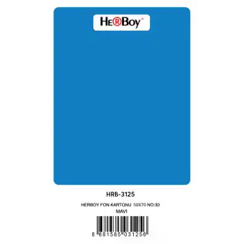 Herboy Fon Kartonu 50x70 Koyu Mavi No:30 160 Gr 100 Lü Hrb-3125