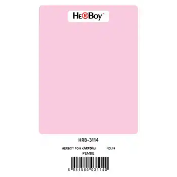 Herboy Fon Kartonu 50x70 Pembe No:19 160 Gr 100 Lü Hrb-3114