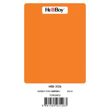HERBOY FON KARTONU 50X70 TURUNCU NO:31 160 GR 100 LÜ HRB-3126