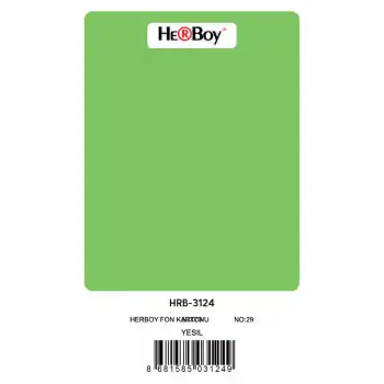 HERBOY FON KARTONU 50X70 YEŞİL NO:29 160 GR 100 LÜ HRB-3124