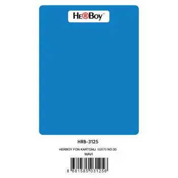 HERBOY FON KARTONU 50X70 KOYU MAVİ NO:30 160 GR 100 LÜ HRB-3125