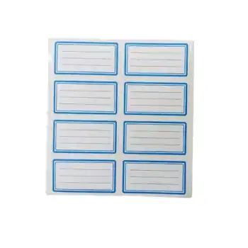 HERBOY MAVİ ÇİZGİLİ OKUL ETİKETİ 5 Lİ POŞET HRB-0132