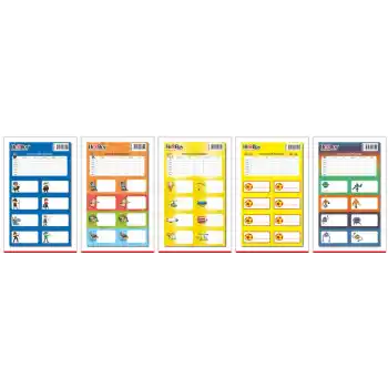 HERBOY OKUL ETİKETİ ERKEK DESEN 3 LÜ POŞET