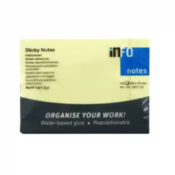 INFO NOTES 100X75 SARI POSTİT 100 YP 565701