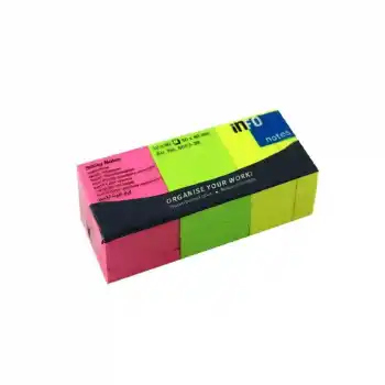 Info Notes 50x40 Parlak Renk Postit 12 Li 565339