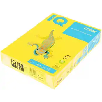 IQ A4 Yoğun Koyu Sarı Renkli Fotokopi Kağıdı 80 Gr. Cy39