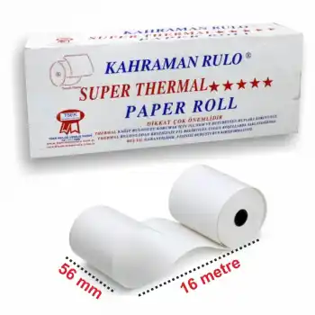 Kahraman 56x16 Termal Rulo 16 Lı