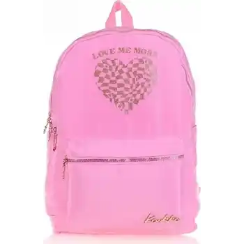 KAUKKO K1548 PRINT SIRT ÇANTASI PEMBE