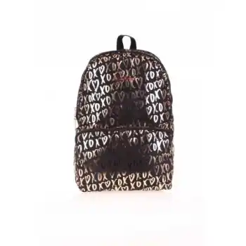 KAUKKO K1551 BROKAR SIRT ÇANTASI XOXO-SİYAH