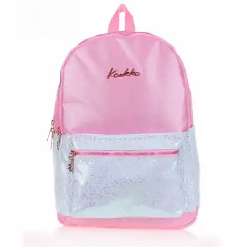 KAUKKO K1576 AMAZING SIRT ÇANTASI B LETTER PEMBE