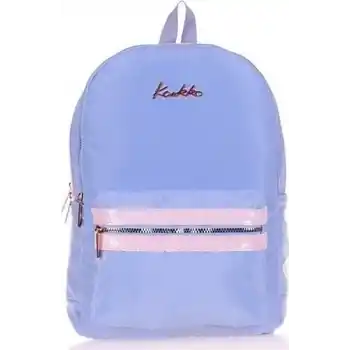 KAUKKO K1586 MAGIC GLOSS SIRT ÇANTASI FLORAL MAVİ