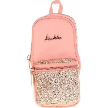 KAUKKO K2467 BRIGHT JUNIOR BAG KALEM ÇANTASI TAŞLI SOMON