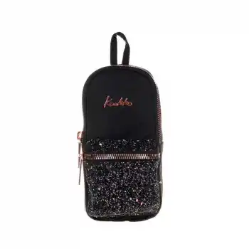 KAUKKO K2471 BRIGHT JUNIOR BAG KALEM ÇANTASI TAŞLI SİYAH