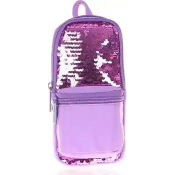 KAUKKO K2480 MAGICAL JUNIOR BAG KALEM ÇANTASI PULLU LİLA