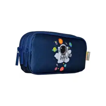 KAUKKO L8127 KIDS&LOVE 3 BÖLMELİ KALEM ÇANTASI LAYER ASTRONAUT