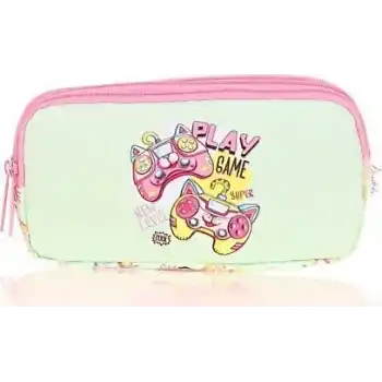 KAUKKO L8151 KIDS 3 BÖLMELİ KALEM ÇANTASI FLAT GAME