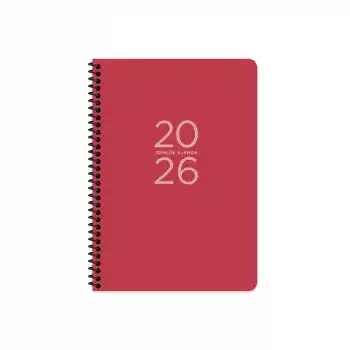 KESKİN 17X24 SPR.GÜNLÜK AJANDA KIRMIZI 600164