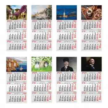 KESKİN 3 AYLIK SPİRALLİ JUMBO DENİZCİ TAKVİMİ-ATATÜRK 1 600116