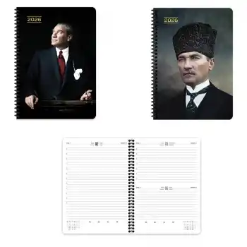 KESKİN AJANDA 17X24 ATATÜRK CUMHURBAŞKANI GÜNLÜK SPİRALLİ 600159