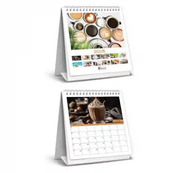 KESKİN KARE MASA TAKVİMİ KAHVE 600138