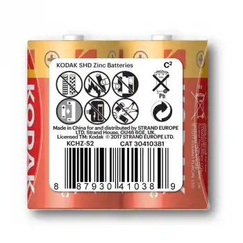KODAK 30410381 ORTA PİL 2 Lİ ÇİNKO KARBON 284831