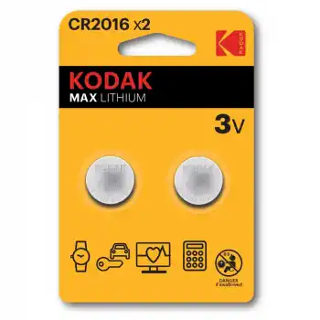 Kodak 30417663 Cr2016 Ultra Lityum Para Pil 2 Li Blister 344735