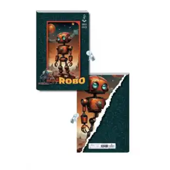 LİLAMOR 14X20 144 YP KOKULU KİLİTLİ ERKEK GÜNLÜK DF1420-KG03