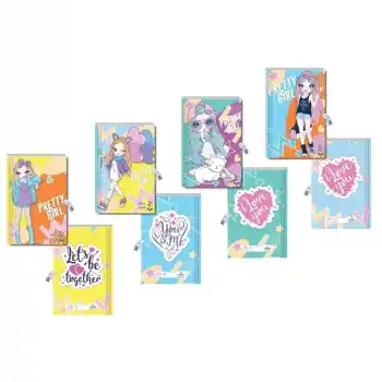 LİLAMOR PRETTY GIRL KOKULU KİLİTLİGÜNLÜK 14X20 144 SYF DF1420-KG06