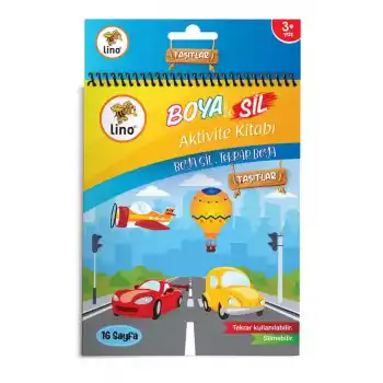 LINO BS-1001 BOYA SİL BOYAMA KİTABI ARAÇLAR