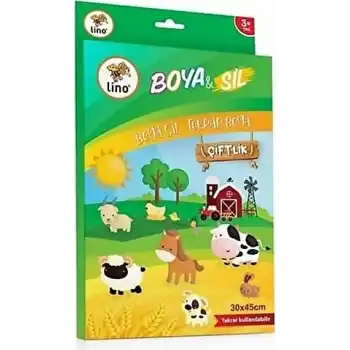 LINO BS-2001 BOYA & SİL AKTİVİTE MATI 30X45 ÇİFTLİK SİLİNEBİLİR
