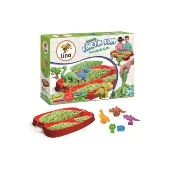 LINO KİNETİK KUM SETİ DİNAZORLAR 350 GR KUM+6 KALIP LN-553