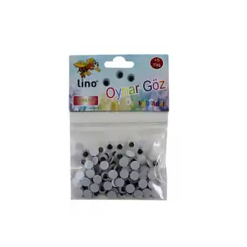 LINO OYNAR GÖZ KÜÇÜK BOY 7 MM.100 LÜ RBZ-007-A