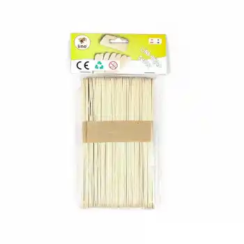 LINO RBZ-030 AHŞAP ÇUBUK NATUREL GENİŞ 15 CM 50 Lİ