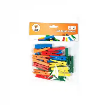 Lıno Rbz-038 Ahşap Mandal Renkli 45 Mm