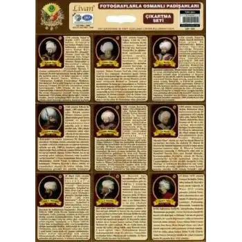 LİVAN OSMANLI SERİSİ MAKSİ SET 4 LÜ STICKER