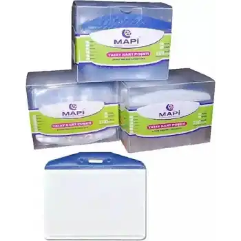 MAPİ 64X85 DİKEY KART POŞETİ OVAL ŞEFFAF ŞERİTLİ 9101012 100 LÜ