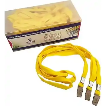 MAPİ KART ASKI İPİ SARI 50Lİ METAL 9102656