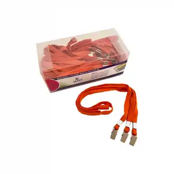 MAPİ KART ASKI İPİ TURUNCU 50Lİ METAL 9102658