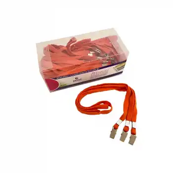 MAPİ KART ASKI İPİ TURUNCU 50Lİ METAL 9102658