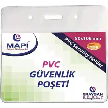 MAPİ PVC 80X106 GÜVENLİK KART POŞETİ 100 LÜ 9101035