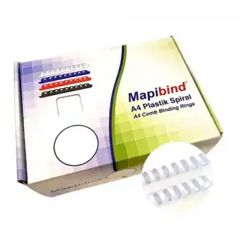 MAPİBİND 22 MM BEYAZ SPİRAL 100 LÜ 2012220
