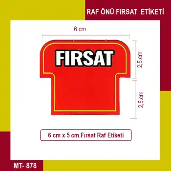 Market Raf Önü Fırsat Ürün Etiketi Karton 50 Adet