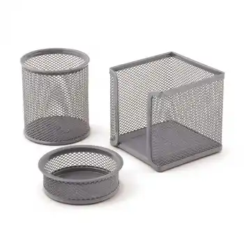 MAS 505 GRİ METAL FİLE 3 LÜ MASA SETİ