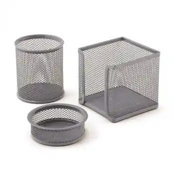Mas 505 Sılver Metal File 3 Lü Masa Seti