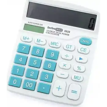 MAS 6928 HESAP MAKİNESİ OFİS TİPİ RENKLİ SERİ YEŞİL